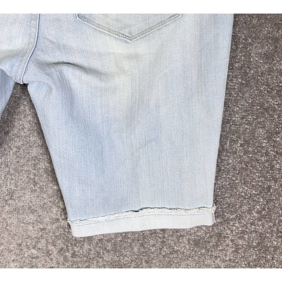 Old Navy The Flirt Cuffed Bermuda Jean Shorts Womens Size 8 Light Wash Blue - Picture 10 of 15